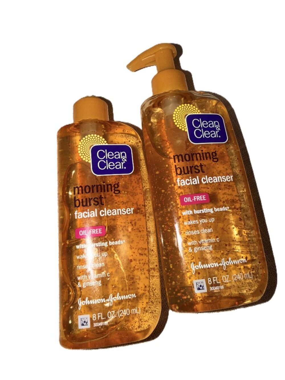 Clean & Clear Morning Burst Facial Cleanser 8oz. Bundle of 2